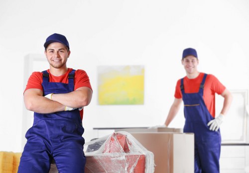 Storage staff following safety procedures inside a secure facility