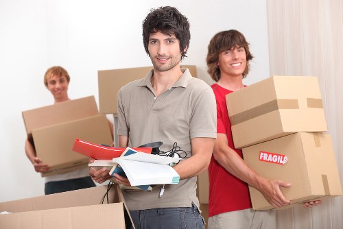 IT equipment and sensitive items prepared for office relocation