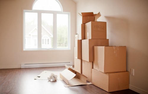 Moving day preparation for a flat removal service in St Helier