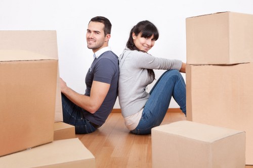 Careful packing materials used for local removals in St Helier