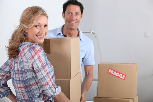 Well-organized household storage unit with labeled boxes in Sthelier