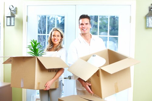 Organized short-term storage in Sthelier with boxes and furniture