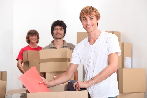 Portable self storage container in Sthelier during home moving or renovation